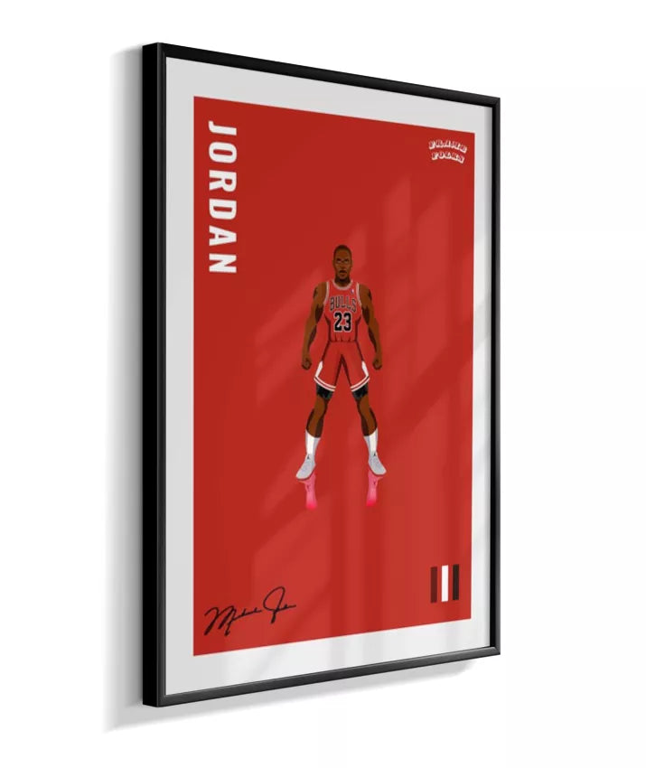 Quadro Michael Jordan - Red