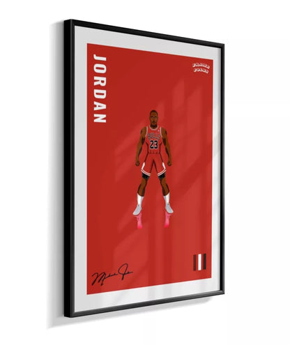 Quadro Michael Jordan - Red