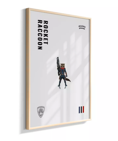 Quadro Rocket Raccoon - Guardiões da Galaxia V. 3