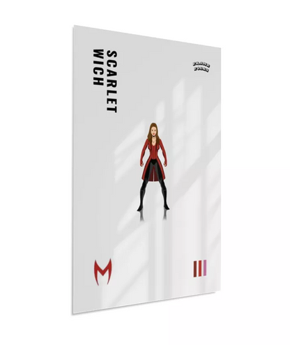 Quadro Feiticeira Escarlate - Vingadores