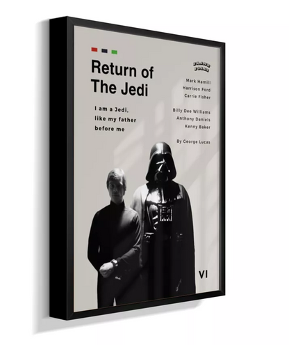 Quadro Star Wars - O Retorno de Jedi - Pôster
