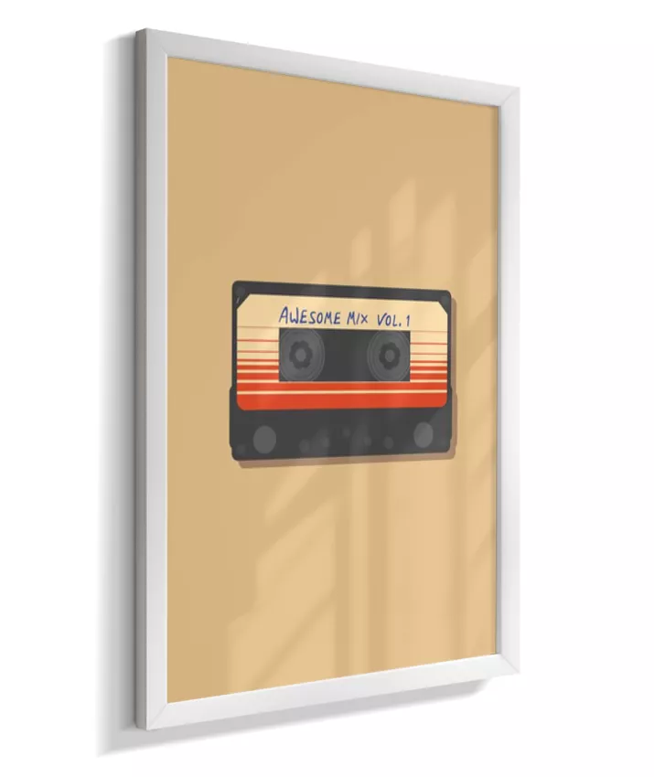 Quadro Mixtape Guardiões da Galáxia
