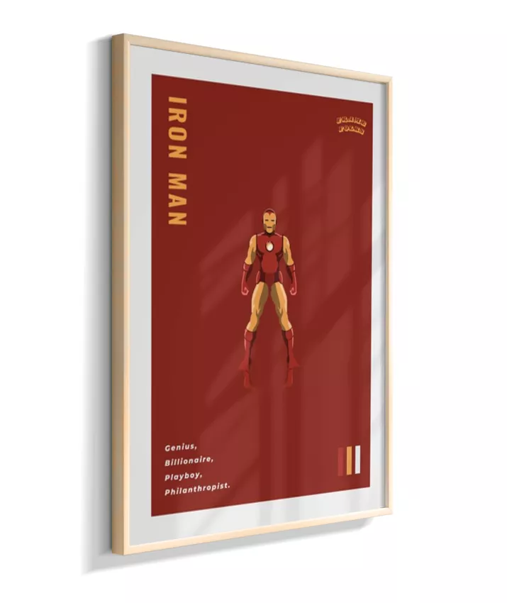 Quadro Homem de ferro - Clássico Red
