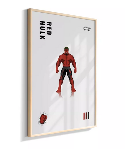 Quadro Hulk Vermelho