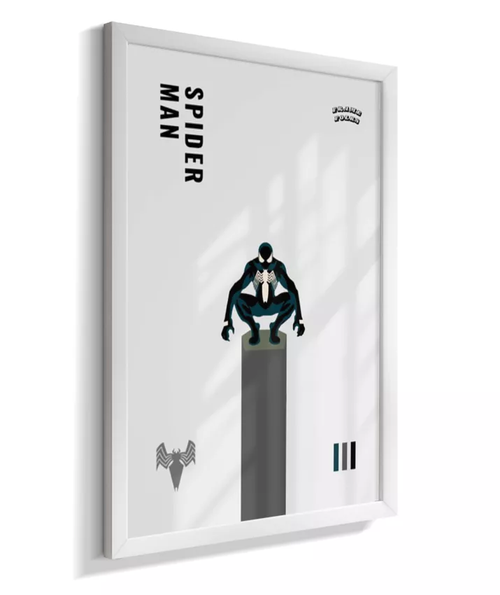 Quadro Homem Aranha Preto