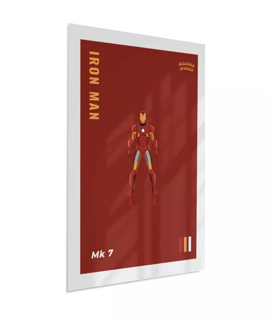 Quadro Homem de ferro - Mk 7 Red