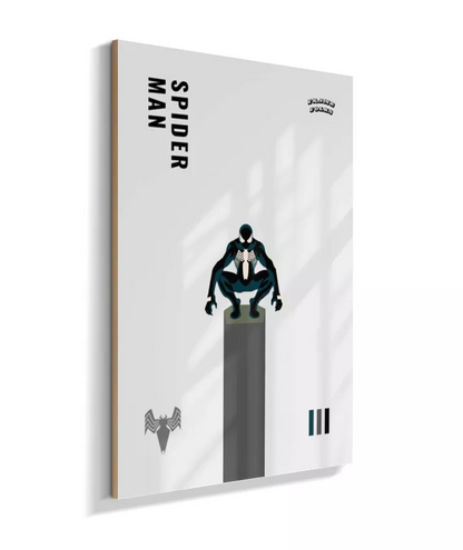 Quadro Homem Aranha Preto