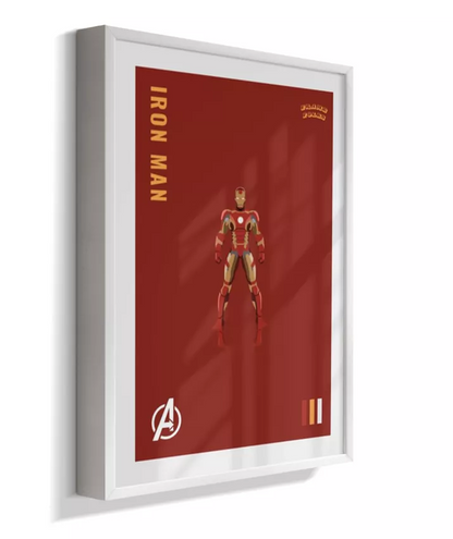 Quadro Homem de ferro - Vingadores Red