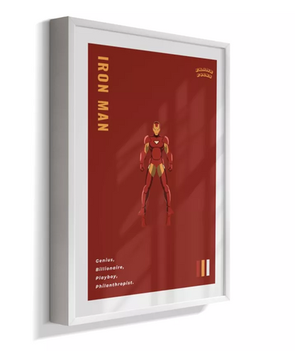 Quadro Homem de ferro - Extremis Red