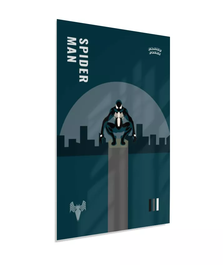 Quadro Homem Aranha Preto - Queens