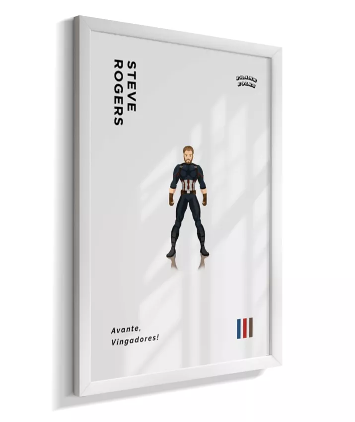 Quadro Steve Rogers - Infinity War