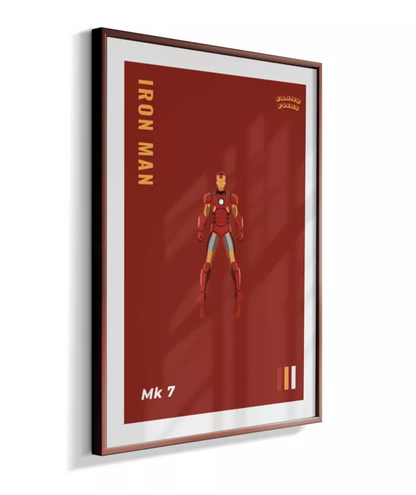 Quadro Homem de ferro - Mk 7 Red