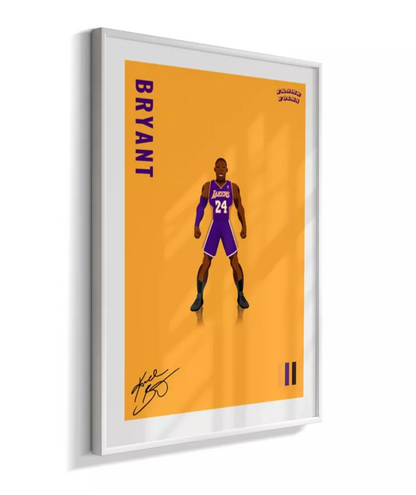 Quadro Kobe Bryant - Yellow