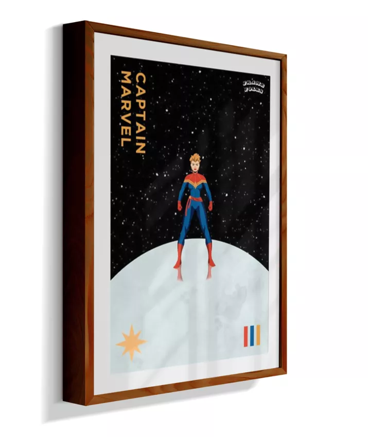 Quadro Capitã Marvel - Galáxia