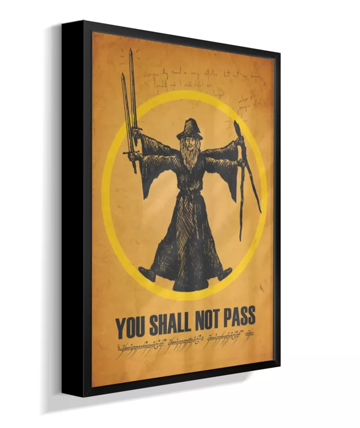 Quadro Senhor dos Anéis - You Shall Not Pass