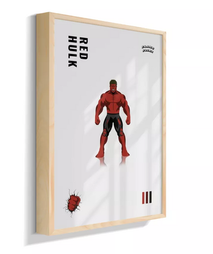 Quadro Hulk Vermelho