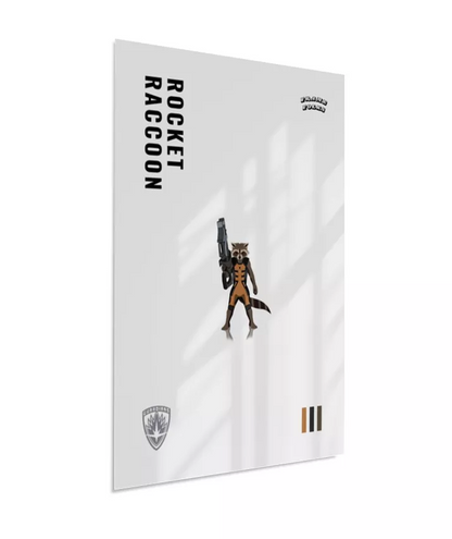 Quadro Rocket Raccoon - Guardiões da Galaxia