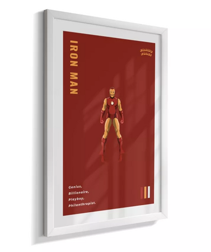 Quadro Homem de ferro - Clássico Red