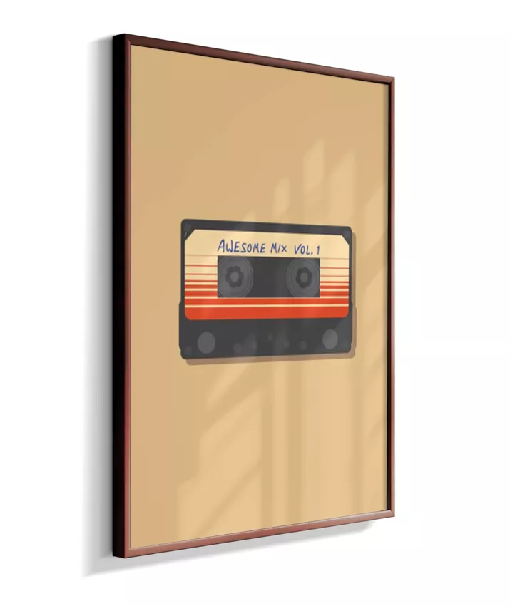 Quadro Mixtape Guardiões da Galáxia