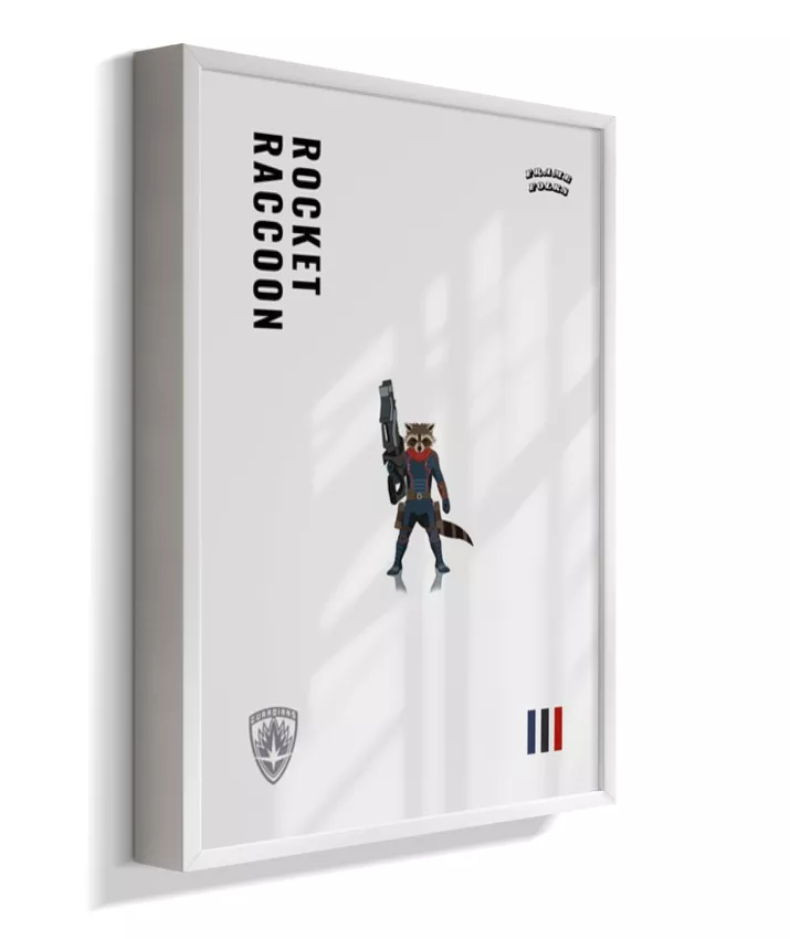 Quadro Rocket Raccoon - Guardiões da Galaxia V. 3