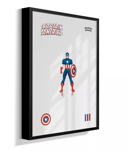 Quadro Capitão America - Clássico