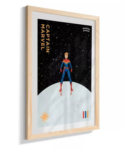 Quadro Capitã Marvel - Galáxia