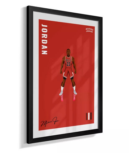 Quadro Michael Jordan - Red
