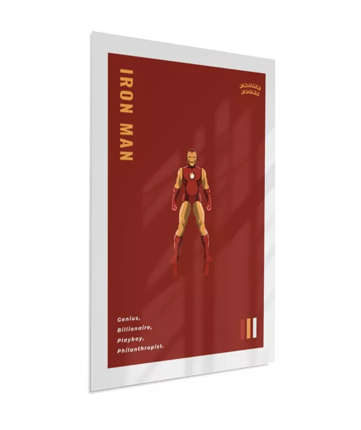 Quadro Homem de ferro - Clássico Red