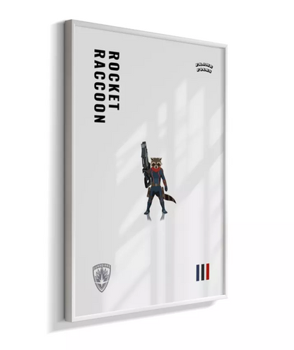 Quadro Rocket Raccoon - Guardiões da Galaxia V. 3