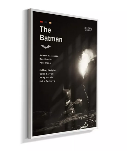 Quadro The Batman Filme - Pôster Preto