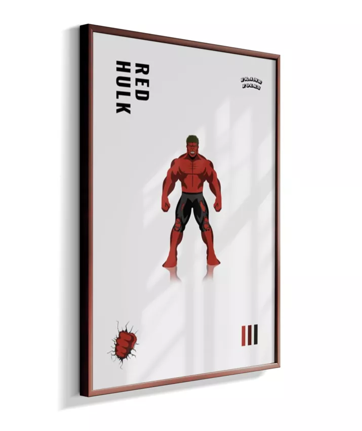 Quadro Hulk Vermelho