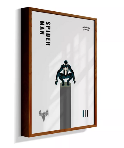 Quadro Homem Aranha Preto
