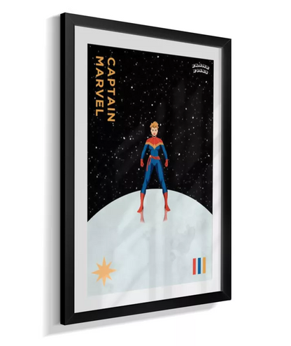 Quadro Capitã Marvel - Galáxia