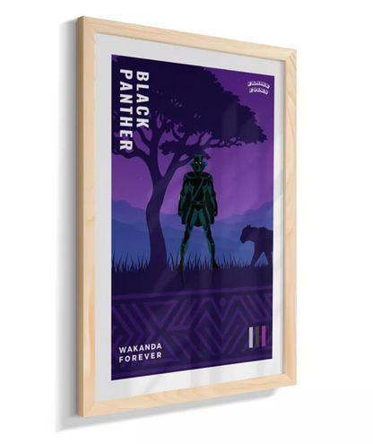 Quadro Pantera Negra - Clássico - Wakanda