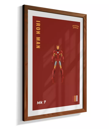 Quadro Homem de ferro - Mk 7 Red