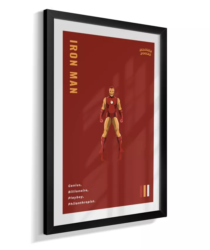 Quadro Homem de ferro - Clássico Red