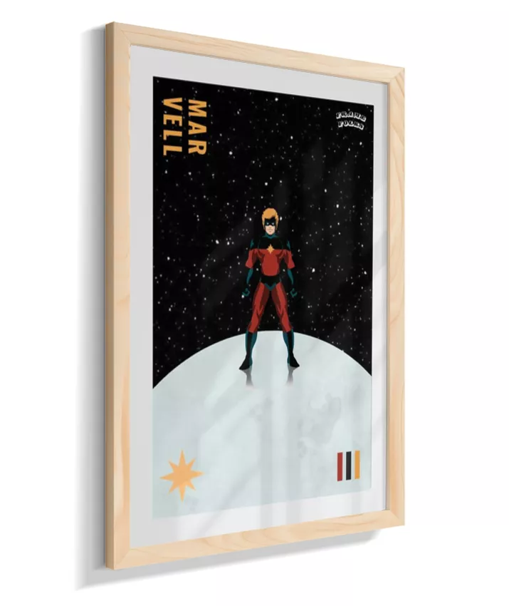 Quadro Capitão Marvel