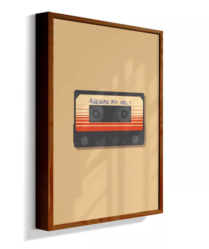 Quadro Mixtape Guardiões da Galáxia