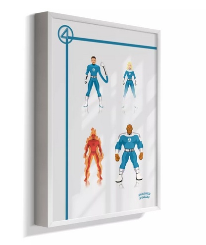 Quadro Quarteto Fantástico - Filme