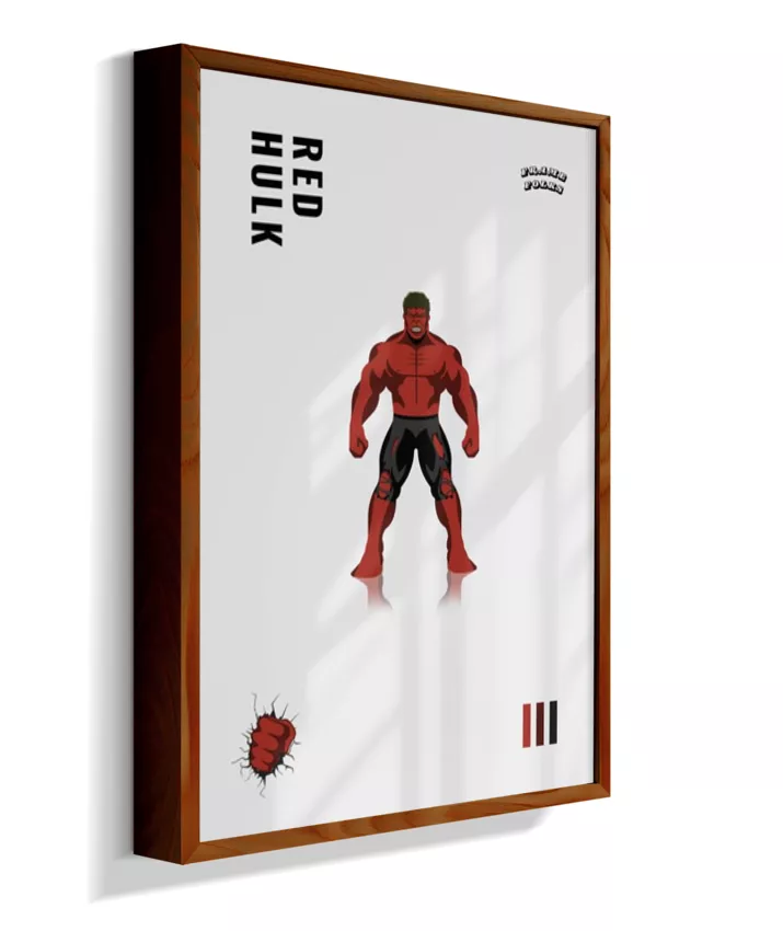 Quadro Hulk Vermelho