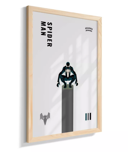 Quadro Homem Aranha Preto