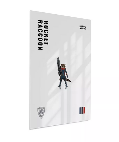 Quadro Rocket Raccoon - Guardiões da Galaxia V. 3