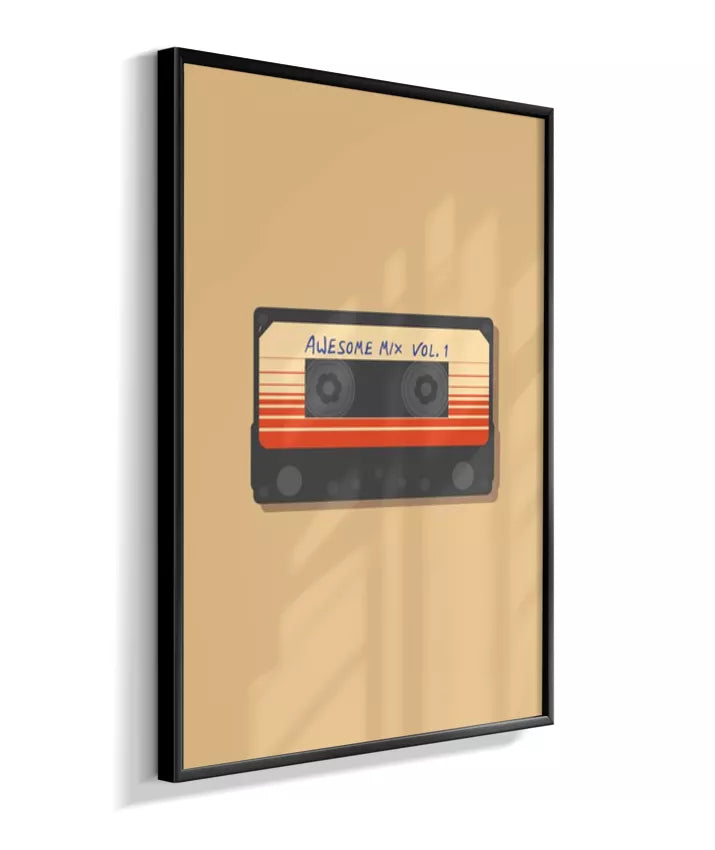 Quadro Mixtape Guardiões da Galáxia