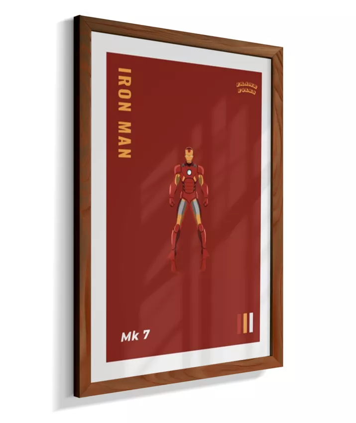 Quadro Homem de ferro - Mk 7 Red