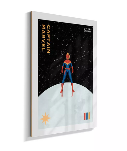 Quadro Capitã Marvel - Helmet - Galáxia