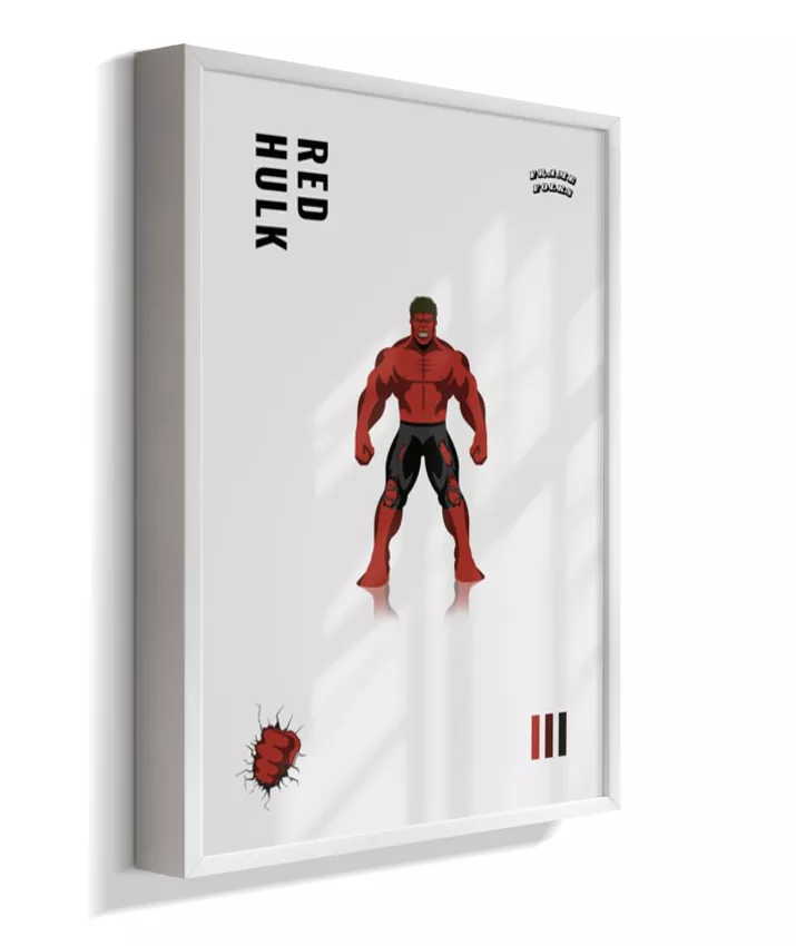 Quadro Hulk Vermelho