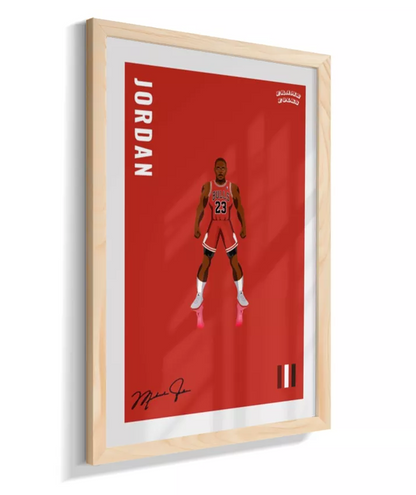 Quadro Michael Jordan - Red