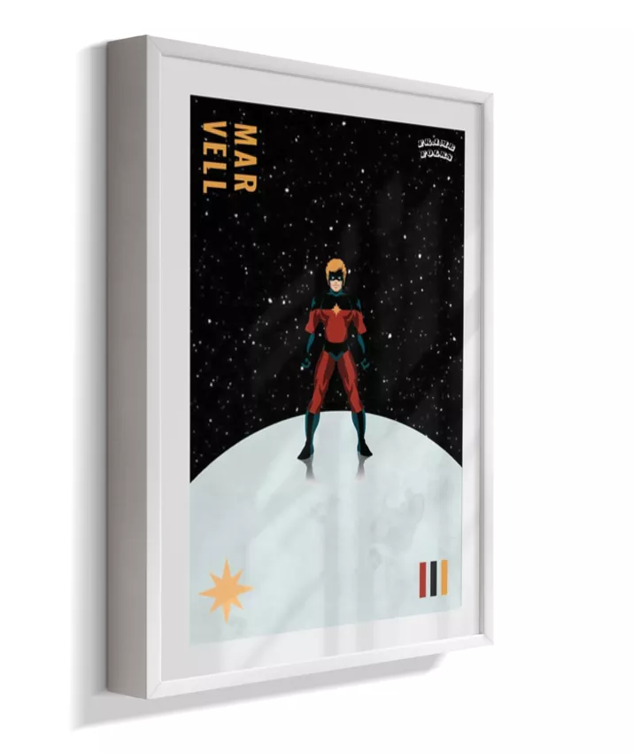 Quadro Capitão Marvel