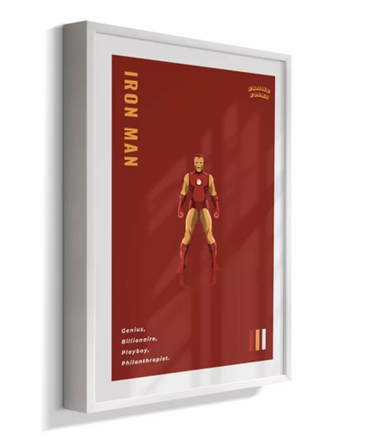 Quadro Homem de ferro - Clássico Red