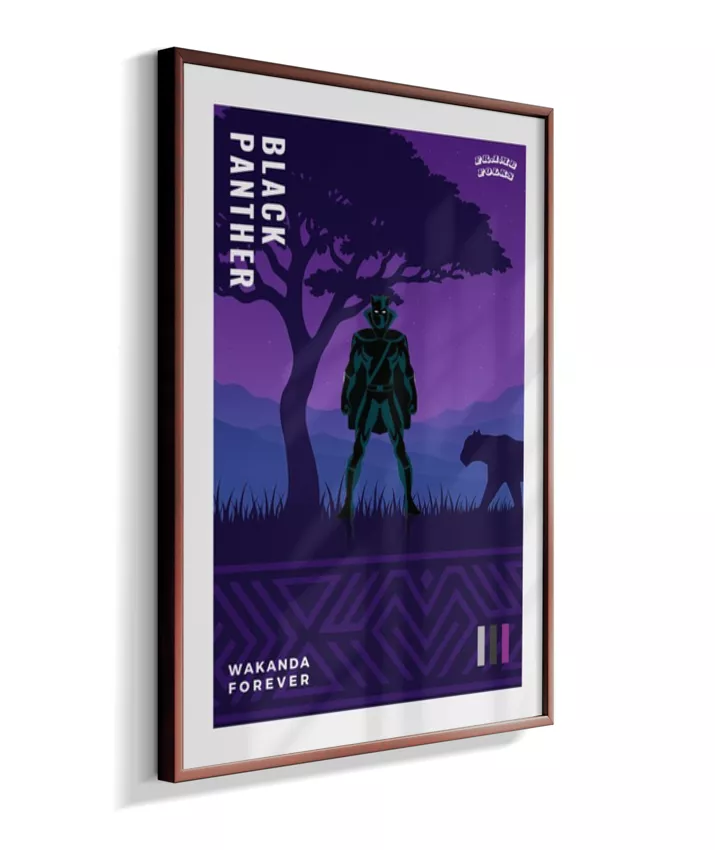 Quadro Pantera Negra - Clássico - Wakanda